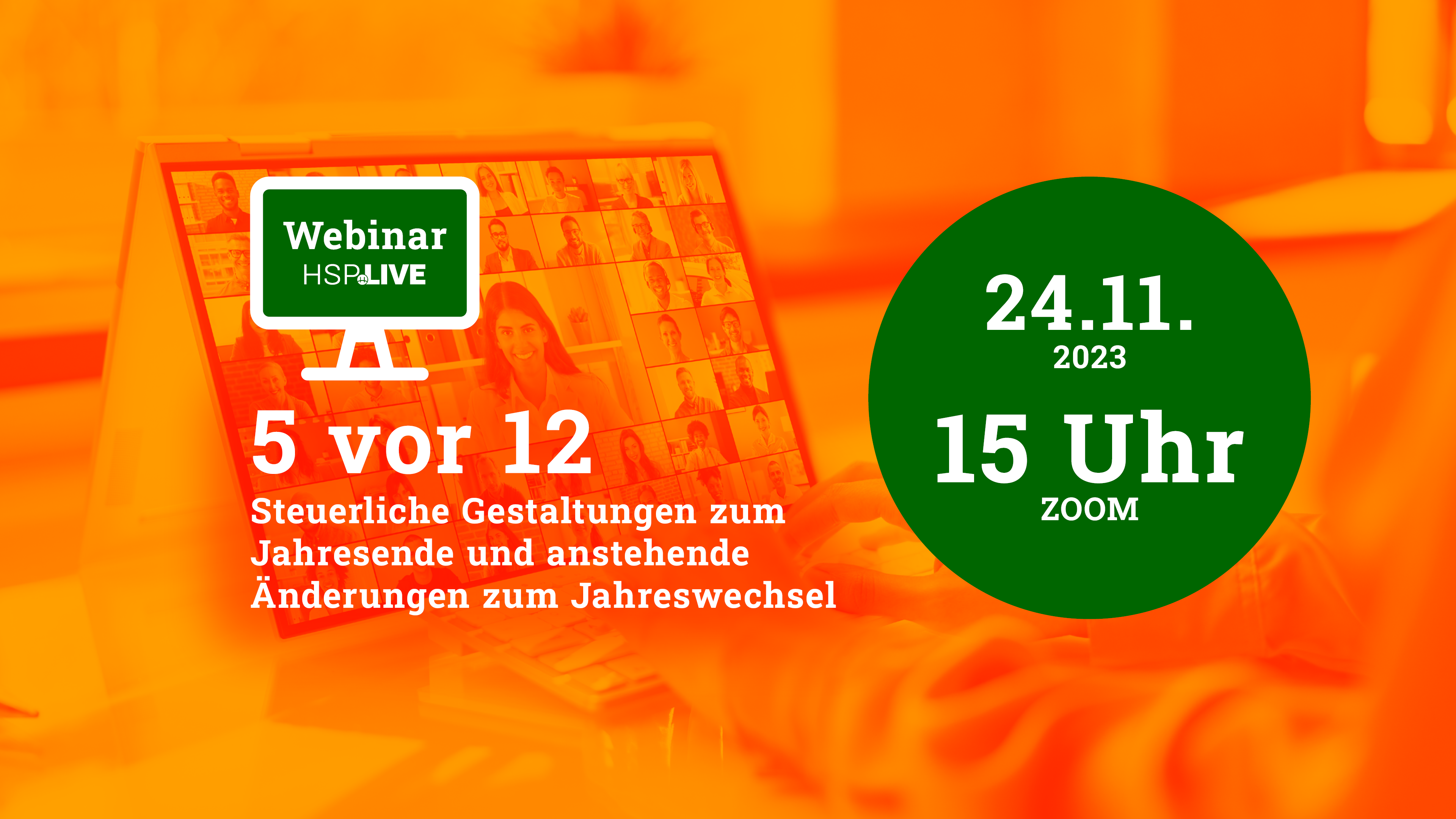 5 vor 12: kostenloses Webinar zur steuerlichen Weichenstellung