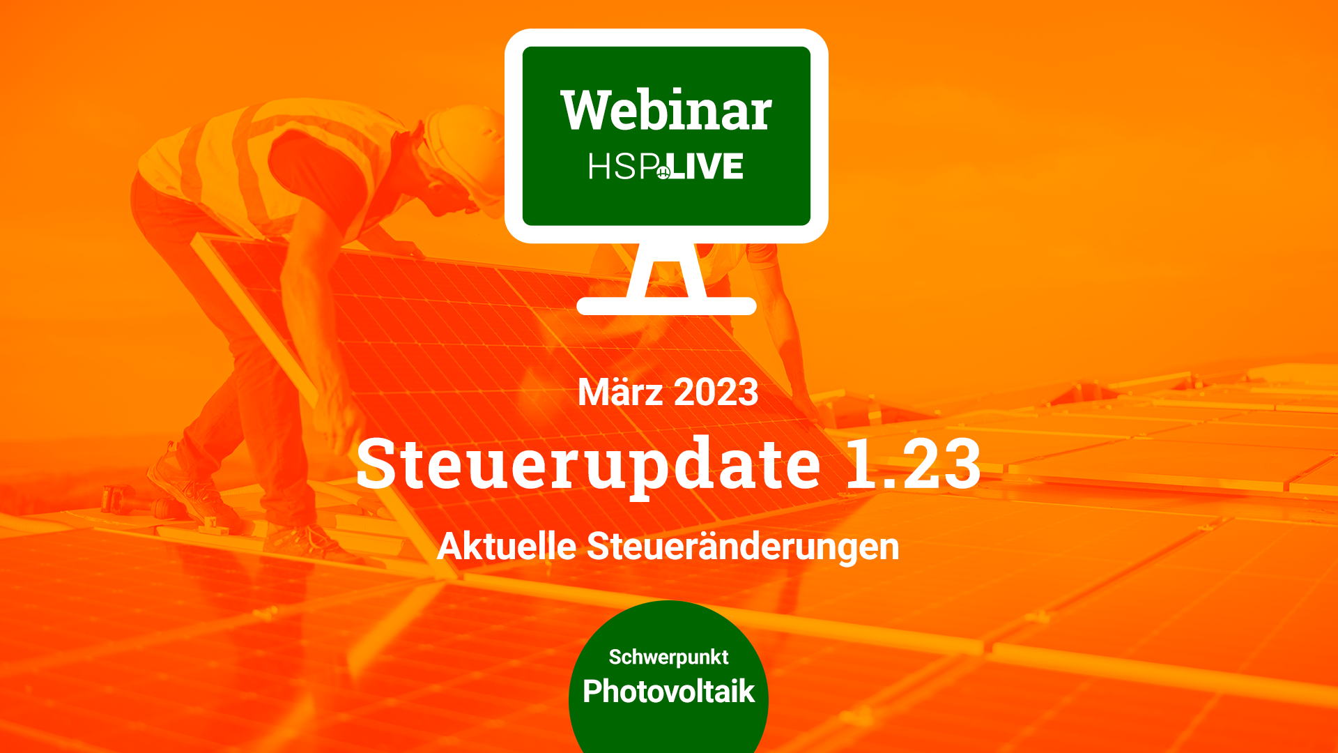 Steuerupdate 1.23: Aufzeichnung des Live-Webinars