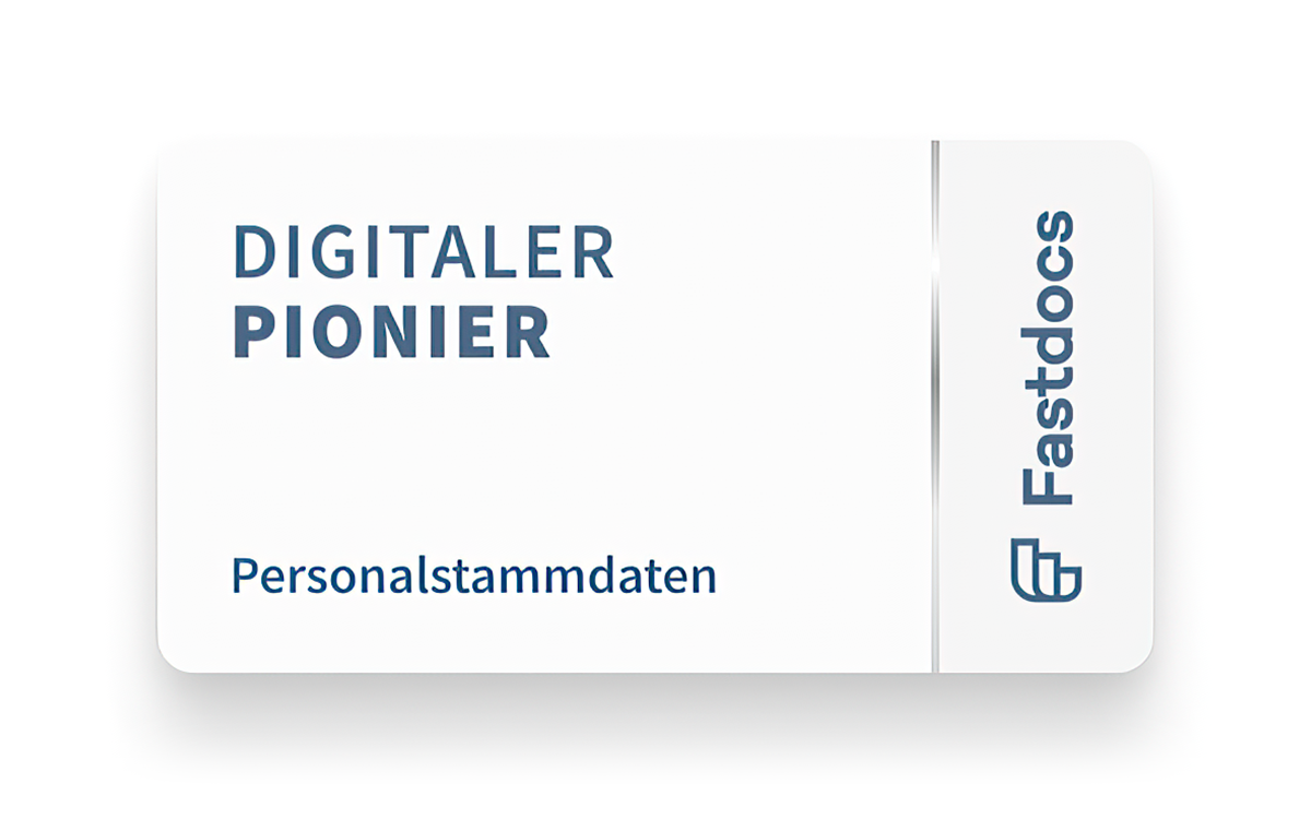 Digitaler Pionier Personalstammdaten