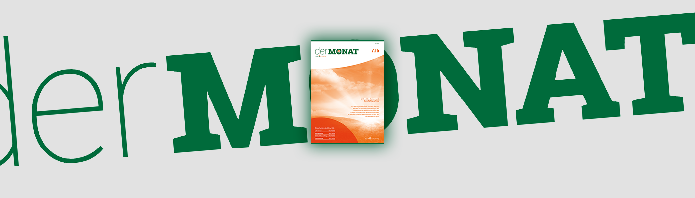 DER MONAT 07.2015 ist online