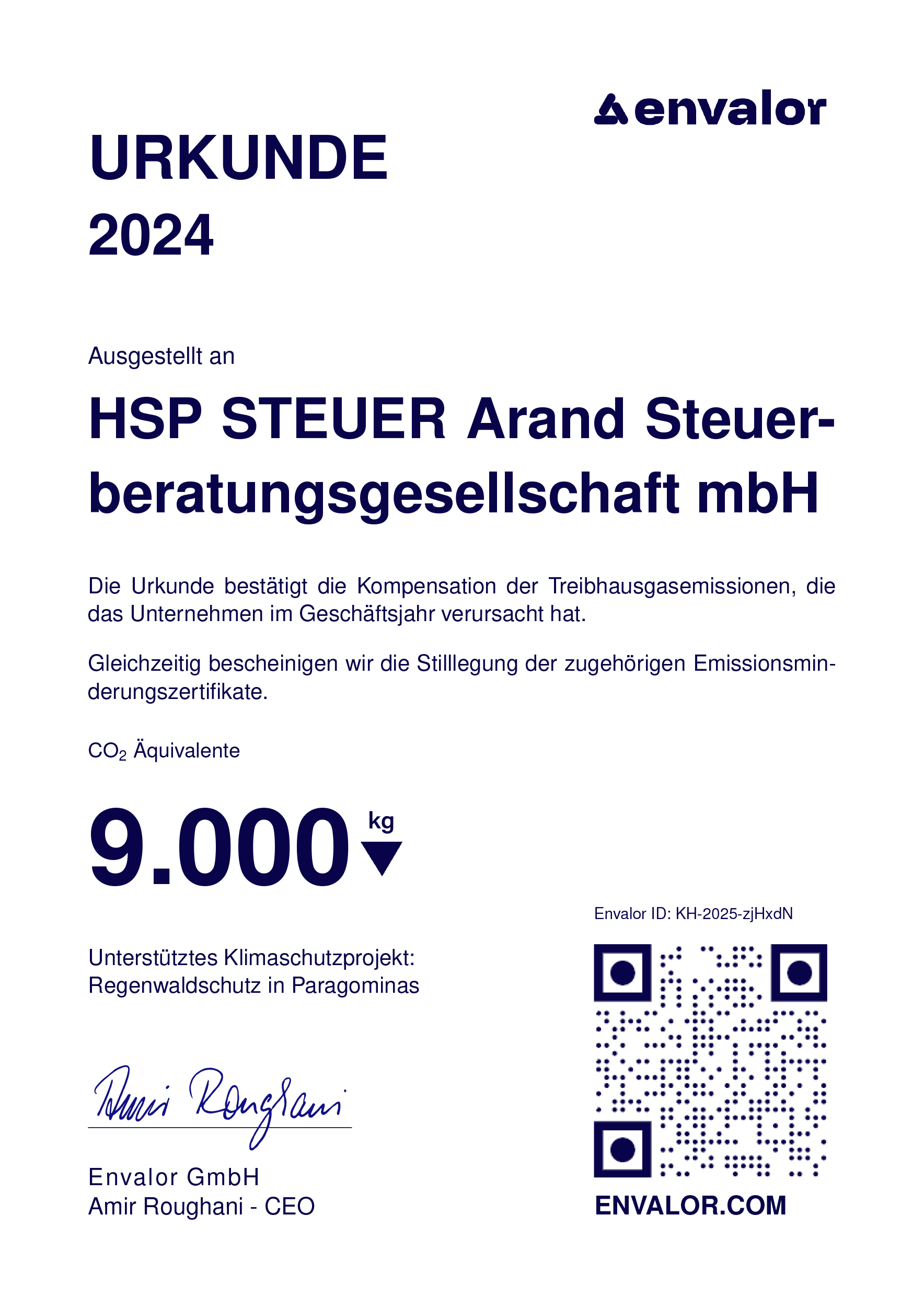 Klimaurkunde 2024 HSP STEUER Mühlhausen/Thüringen