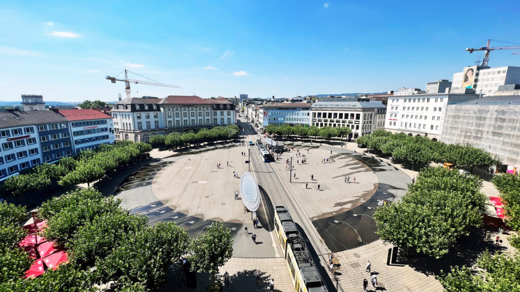 Der Königsplatz in Kassel